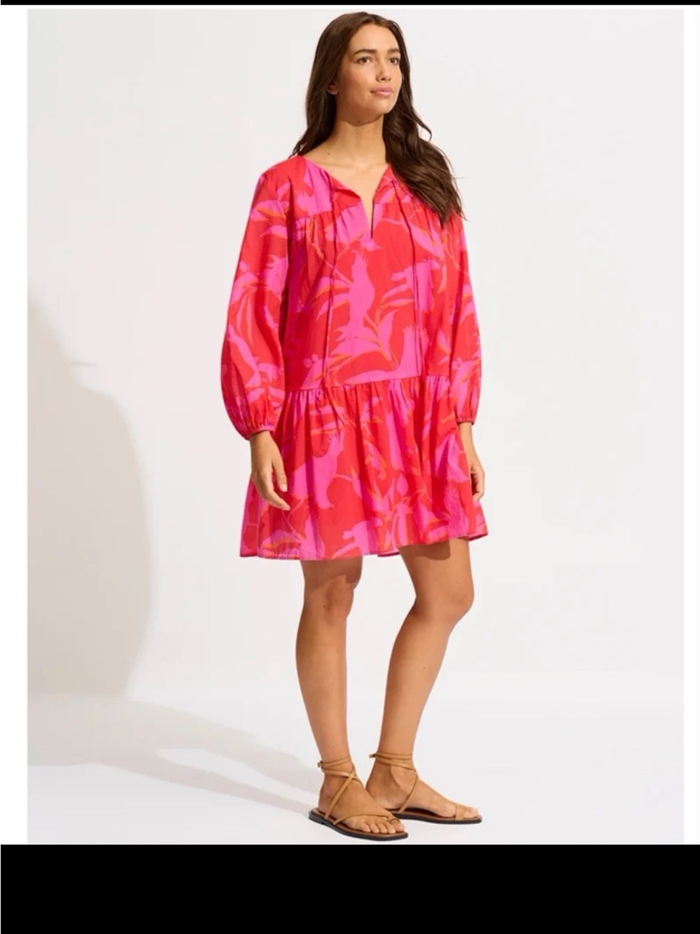 Seafolly Birds of Paradise Cover Up Mini Dress
size Small - Picture 2 of 12